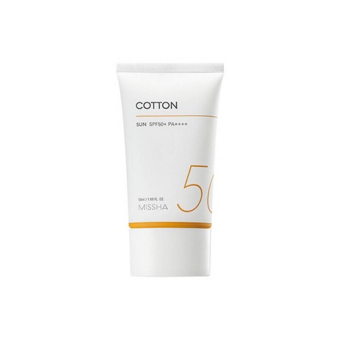 Excessive oil and shine on the skin - Missha, All Around Safe Block Cotton Sun 50 ml,