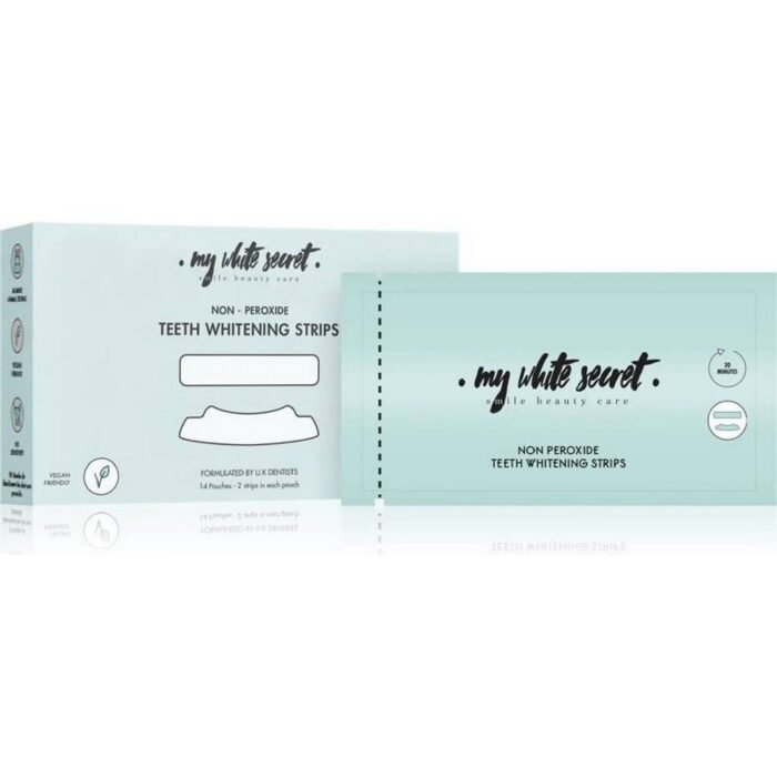 Yellowing and surface stains on teeth - My White Secret Teeth Whitening Strips whitening strips 14