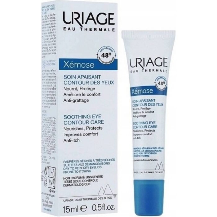 Sécheresse et déshydratation autour des yeux-Soin Contour des yeux Apaisant Uriage Xémose 15 ml
