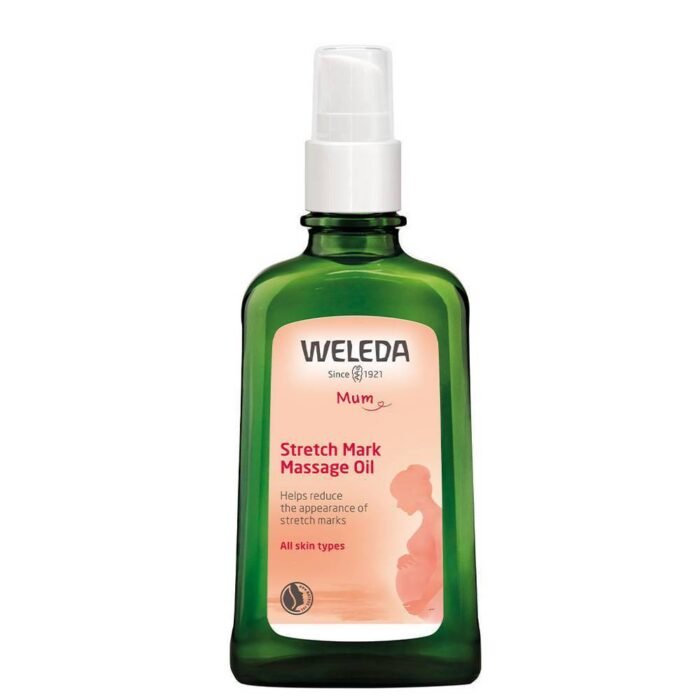 Formation of stretch marks during pregnancy - Weleda, Pregnancy growth oil for stretch marks 100 ml,