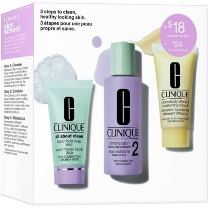 Excess oil production - Clinique 3-Step Skin Care Kit Skin Type 2