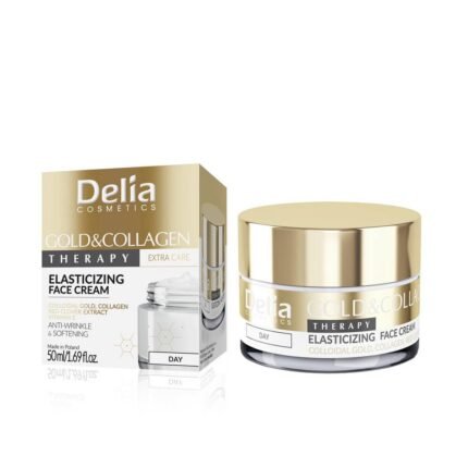 Потеря эластичности кожи- Delia Cosmetics Gold & Collagen Therapy, 50 мл
