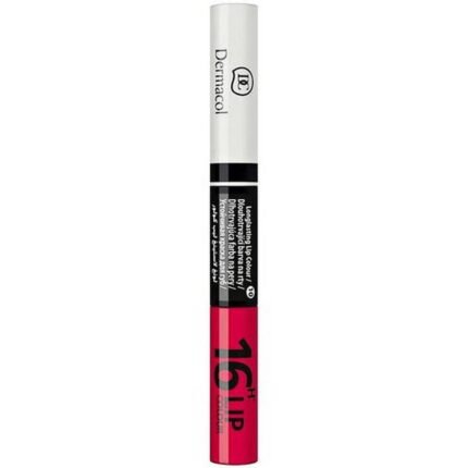 Быстро выцветающий цвет губ - двухфазная губная помада Dermacol 16H Lip Colour, 34 7,1 мл