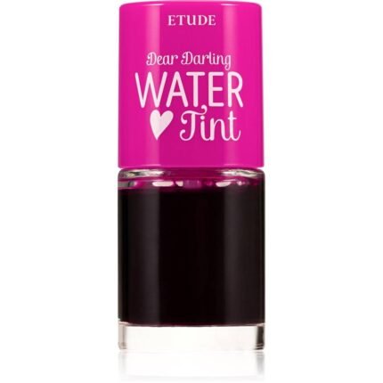 "Выцветание цвета губ в течение дня - ETUDE Dear Darling Water Tint оттенок #01 Strawberry 9 г