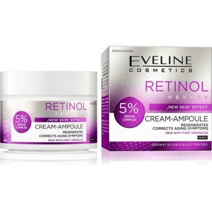 Тонкие линии и морщины - Крем Eveline Cosmetics с ретинолом в ампулах, 50 мл