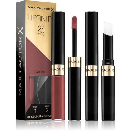 «Выцветание или размазывание цвета губ — Max Factor Lipfinity Lip Colour, оттенок 70 Spicy, 4,2 г