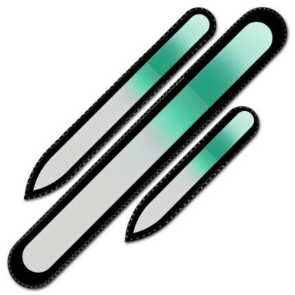 Nail splitting and peeling - Mont Bleu Set of 3 Rainbow Crystal Nail Files R-BMS9