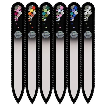 Inconsistent nail shaping and filing - Mont Bleu Set of 6 Glass Nail Files BB-M