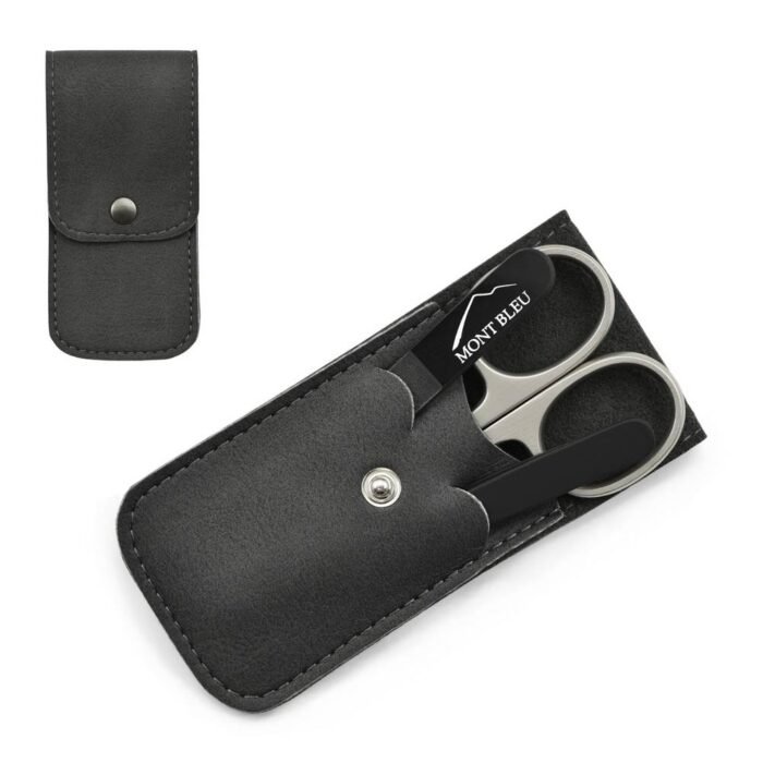 Low-quality or ineffective grooming tools - Mont Bleu 3-piece Manicure Set in Soft Leatherette Case Black