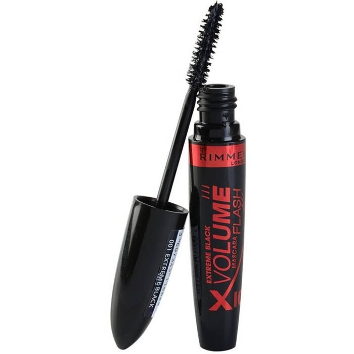 Cils fins et clairsemés-Rimmel Volume Flash X10 teinte Noir Extrême 001 Noir Extrême 8 ml