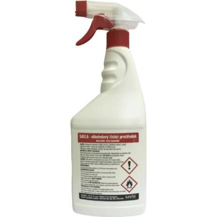 Bacterial and viral contamination on frequently touched surfaces - Saela, alcohol cleaner with spray 750ml,