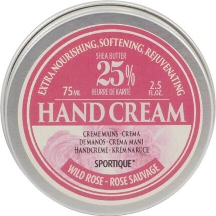 Dry and dehydrated hands - Sportique, HAND AND NAIL CREAM BAMBOO BUTTER - ROSE 75 ml,