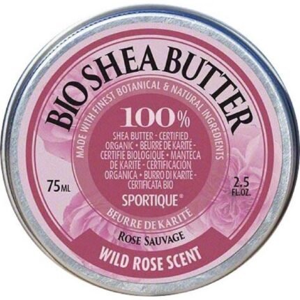 Dry and dehydrated skin - Sportique, Organic Shea Butter Wild Rose 75 ml,