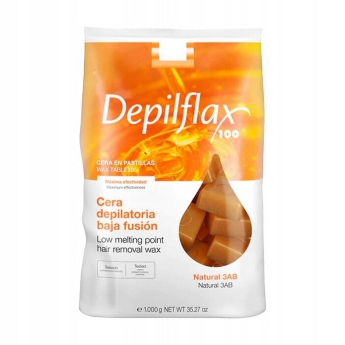 Coarse or short hair that soft wax fails to catch,-Activ, Depilflax hard wax without hairspray for depilation, 1 kg,