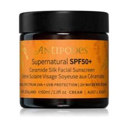 UV damage causing premature aging,-Antipodes,Supernatural SPF50 Ceramide Silk Facial Sunscreen, 60 ml,