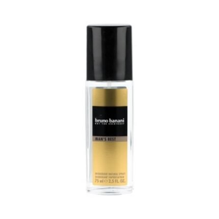 Persistent body odor needing antibacterial protection – Bruno Banani, Men Best Deodorant Spray Glass, 75 ml,