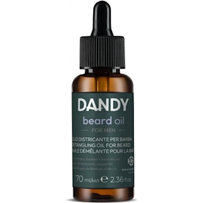 Coarse, tangled beard needing softening and detangling  ,-Dandy, Beard Oil, 70 ml,