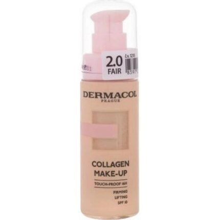 Uneven skin tone,-Dermacol,Collagen Make-up SPF10 brightening and hydrating make-up Fair 2.0 20 ml,