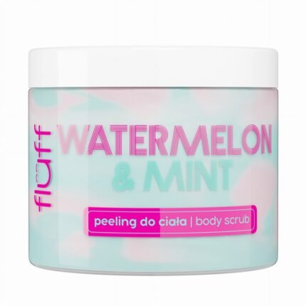 Exfoliante corporal de SANDÍA Y MENTA con textura de piel seca y áspera - PELUSA 160 ml
