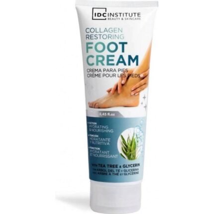 Dry and cracked feet - IDC Institute Foot Cream moisturizing and nourishing with Tea Tree and glycerin 250 ml