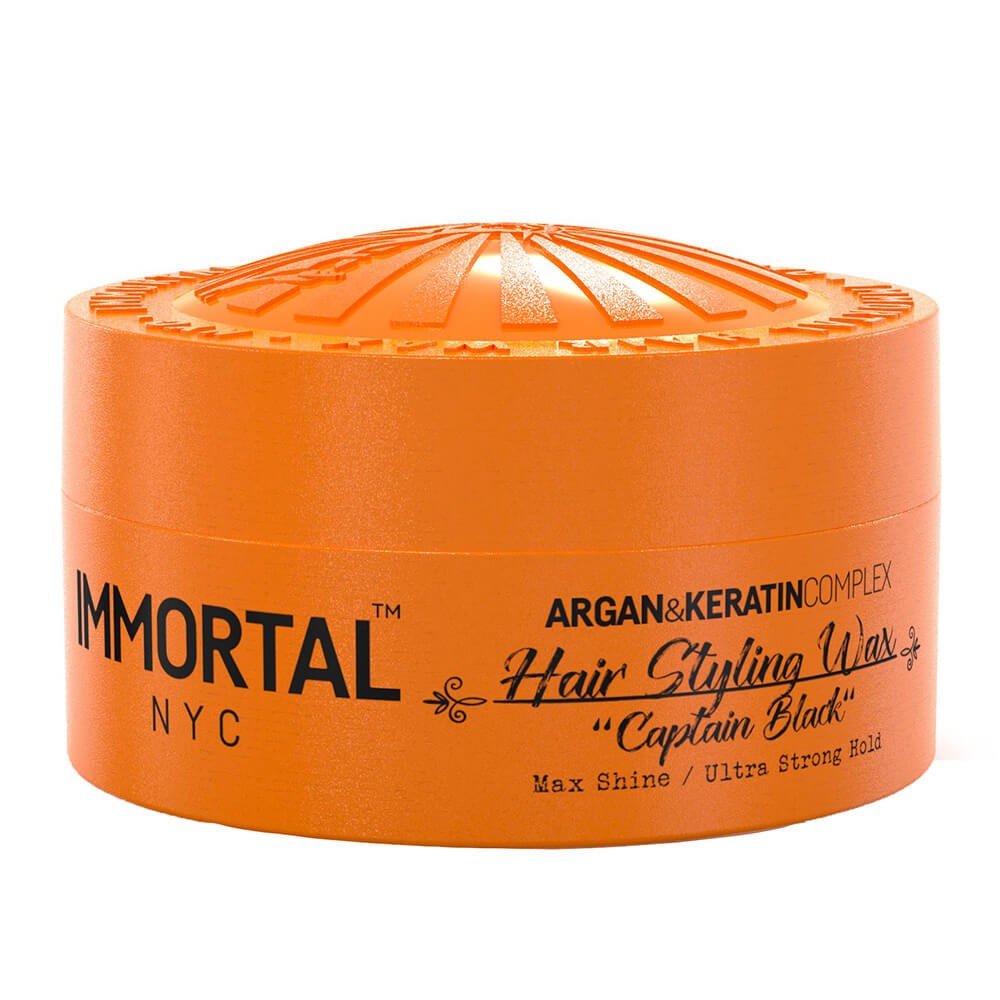 immortal nyc captain black hair styling argan and keratin komplex 150 ml Frizzy and unruly hair - Immortal NYC Captain Black Hair Styling Wax argan & keratin complex 150 ml