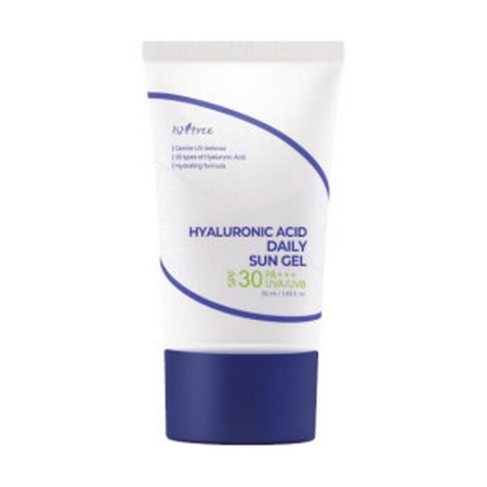 Dry and dehydrated skin under the sun,-Isntree,Hyaluronic Acid Daily Sun Gel SPF30,50ml,