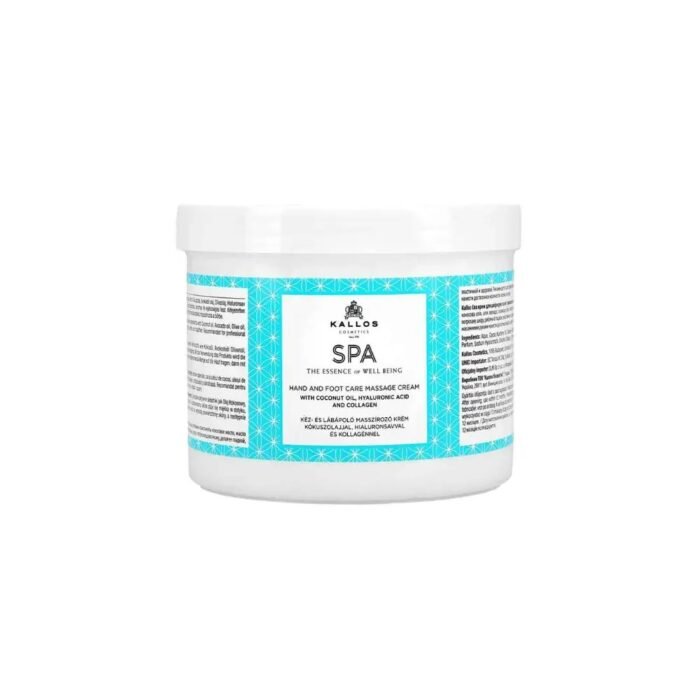 Dry and rough skin on hands and feet - Kallos Spa hand and foot cream 500 ml