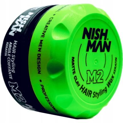 Weak Hold - NISHMAN MATTE CLAY HAIR WAX KERATIN M2 150 ML