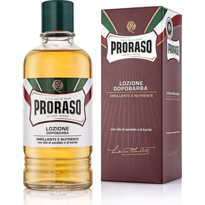 Skin irritation and redness after shaving,-Proraso,Sandal & Shea Aftershave Lotion ,400мл,