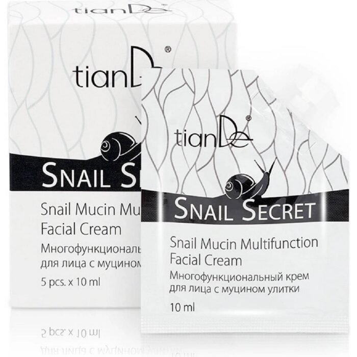 Fine lines and wrinkles around the eyes - tianDe multifunctional eye cream with snail mucin 5 x 10 ml