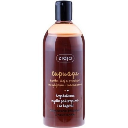 Dry skin after washing - Ziaja, Cupuacu Crystalline Shower and Bath Soap 500ml,