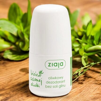 Skin irritation from aluminum-based deodorants - Ziaja, Green Olive Leaf Olive Deodorant Without Aluminum Salts 60ml,