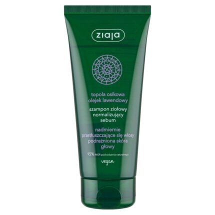Excessive oil and greasiness on the scalp - Ziaja, Herbal Shampoo Normalizing Sebum 200 ml,