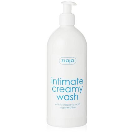 Intimate area dryness and discomfort - Ziaja, Intima creamy intimate hygiene fluid with lactobionic acid 500ml,
