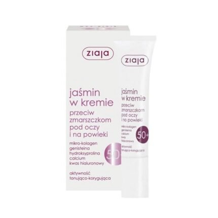 Fine lines and wrinkles around eyes - Ziaja, Jasmine Anti-Wrinkle Eye Cream 15ml,