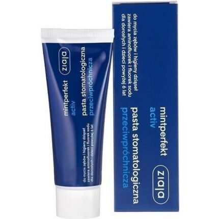 Tooth decay (cavities) - Ziaja, Mintperfekt Activ Anti-Cavity Dental Paste 75ml,