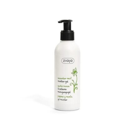 Residual dirt and light makeup,-Ziaja,Pepino Y Menta Gel Limpiador Micelar,200 ml,