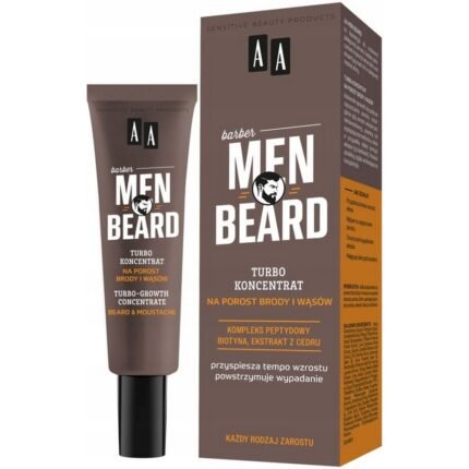 Patchy and uneven beard growth,-AA MEN, Beard Turbo-Concentrate for Beard and Mustache Growth, 30 ml,