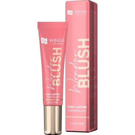 Uneven blush application - AA WINGS OF COLOR Wonder Blush 01 Cool Pink 15 ml