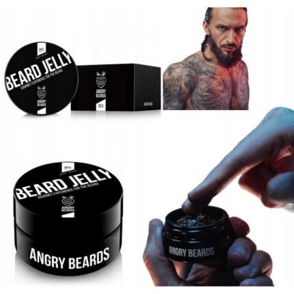 Dryness and coarse beard hair,-Angry Beards, Beard Jelly Beard Balm, 26g,
