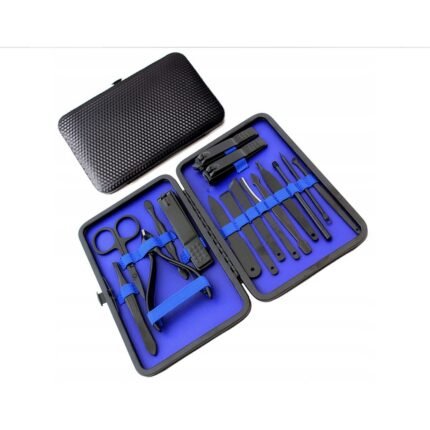 Lack of a complete manicure and pedicure kit in one case-Aptel, MANICURE SET NAIL PEDICURE LARGE CIPPERS KNITTING CASE 16 EL AG603D,