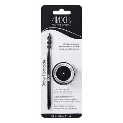 Difficulty achieving precise, defined brows - Ardell, Brow Eyebrow Pomade with Brush Shade black 3.2 g