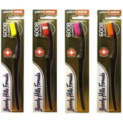 Unattractive or plain toothbrush designs, –Beverly Hills, Formula 6008 Multi-Colored Toothbrush,