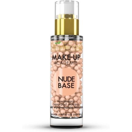Uneven skin texture before makeup - Bielenda, Make-Up Academie Nude Base Natural Makeup Base 30G,