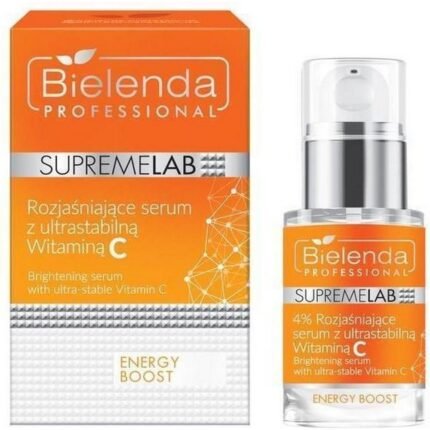 Teint irrégulier et pigmentation - Bielenda, Sérum Éclaircissant Professionnel Supremelab à la Vitamine C Ultrastable 15 ml,