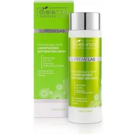 Excessive sebum production - Bielenda, Professional Supremelab Facial Toner with Antibacterial Complex 200ml,