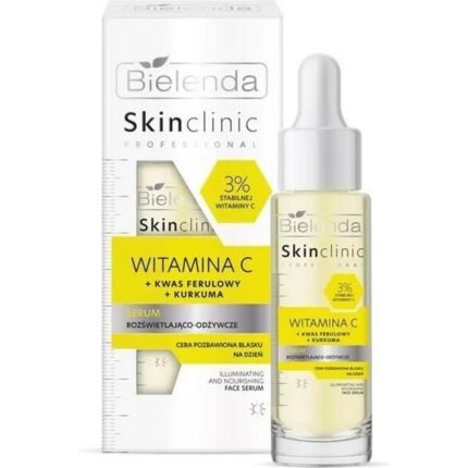 Dull and tired skin - Bielenda, Skin Clinic Professional Vitamin C Brightening and Nourishing Face Serum 30 ml,