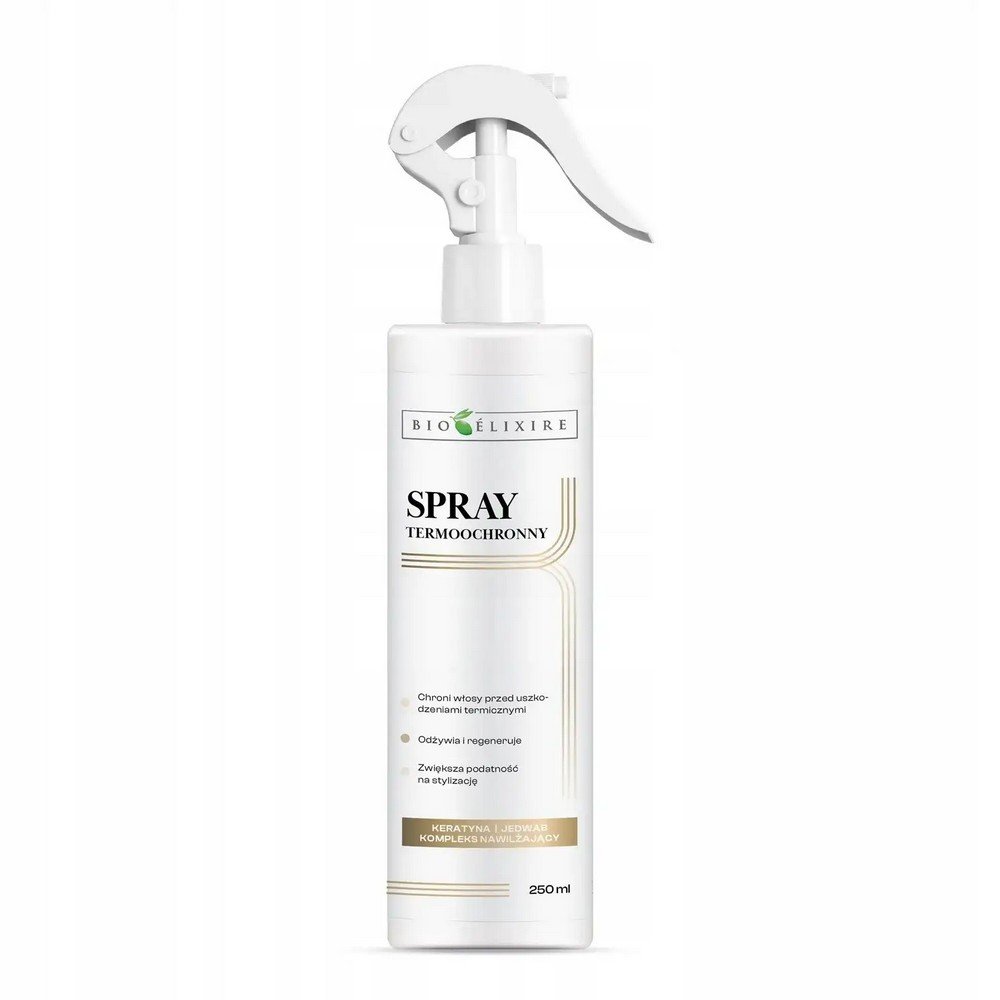 bioelixire 250ml ochrona wlosow przed cieplem Предотвращает повреждение волос при нагревании средствами для укладки - Термозащитный лак для волос Bioelixire, 250 мл