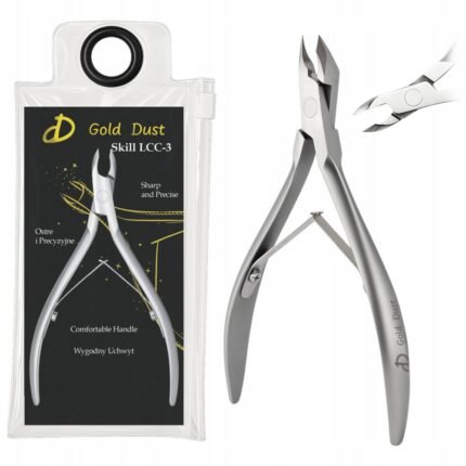 Difficulty trimming tough or thick cuticles - Gold Dust CUTICLE NIPPERS 3mm PROFESSIONAL SHARP CUTTERS STEEL SCISSORS CUTTERS