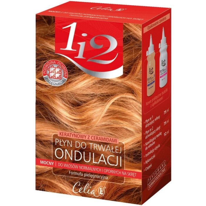 Hair that loses curl quickly - Celia, 1i2 Permanent Wave Liquid - Strong 160ml,